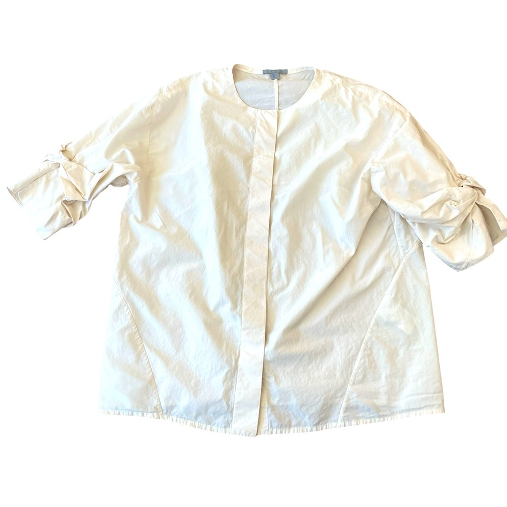 Cos cream cotton poplin‎ blouse size 6
